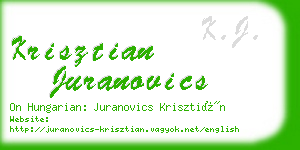 krisztian juranovics business card